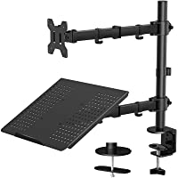 HUANUO Brazo de Monitor Bandeja para Computadora Portátil- Totalmente Ajustable para Pantalla LCD LED de 13 a 27…